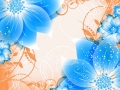 abstract vector flower background
